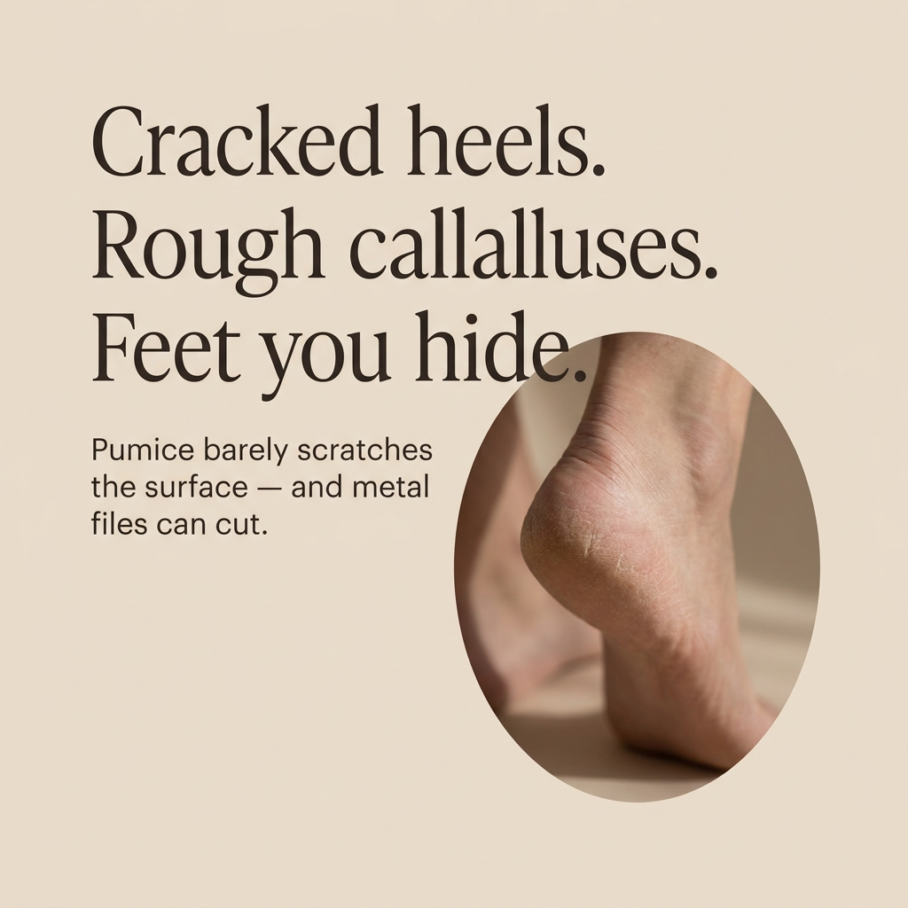 Cracked heels, rough calluses - the problem